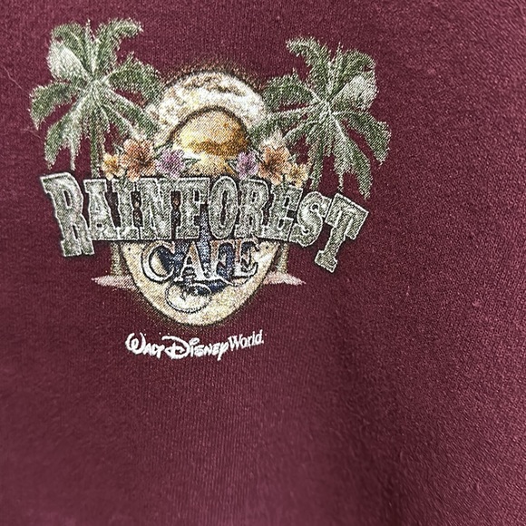 Walt Disney World rainforest Café maroon hoodie - Picture 3 of 8